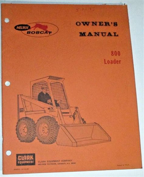 melroe skid steer manual|melroe bobcat owners of america.